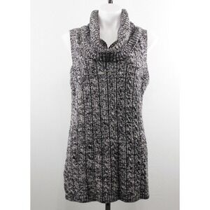 Artisan NY Women Sweater,‎ Size L, Black/Ivory, 100% Cotton